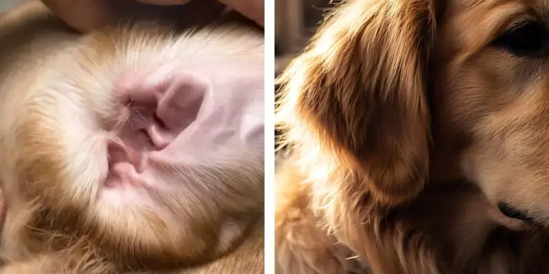 golden retriever ear golden retriever ear checkup